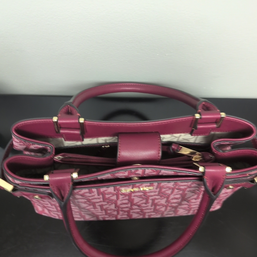 Calvin Klein Pink Monogram Tote Bag - Picture 9 of 13